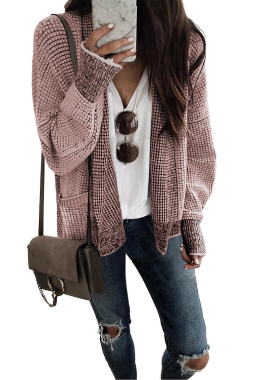 Waffle Cardigan