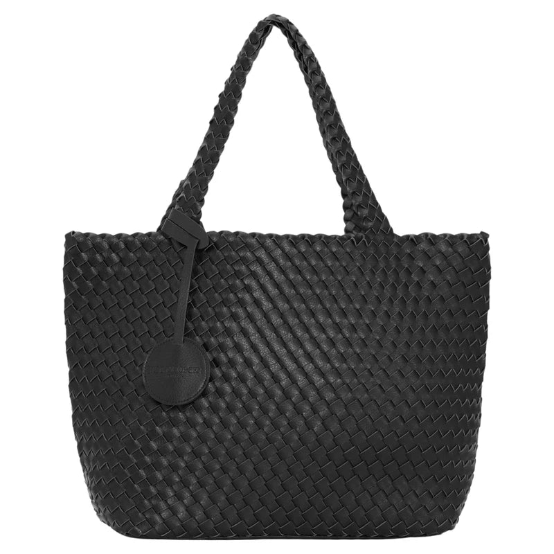 Woven Black Tote | Ottawa IL