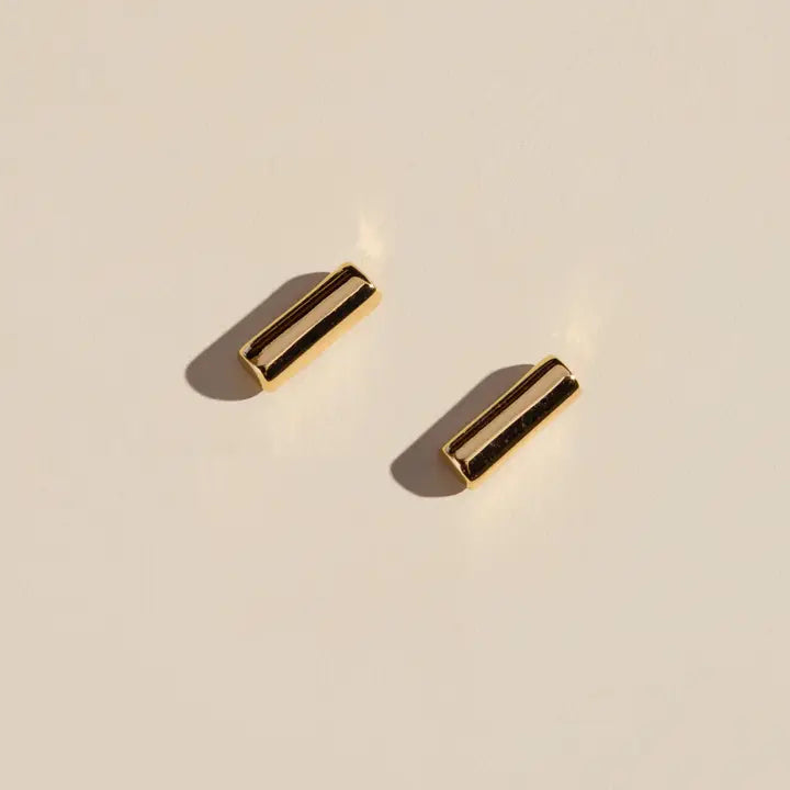 Gold Bar Studs