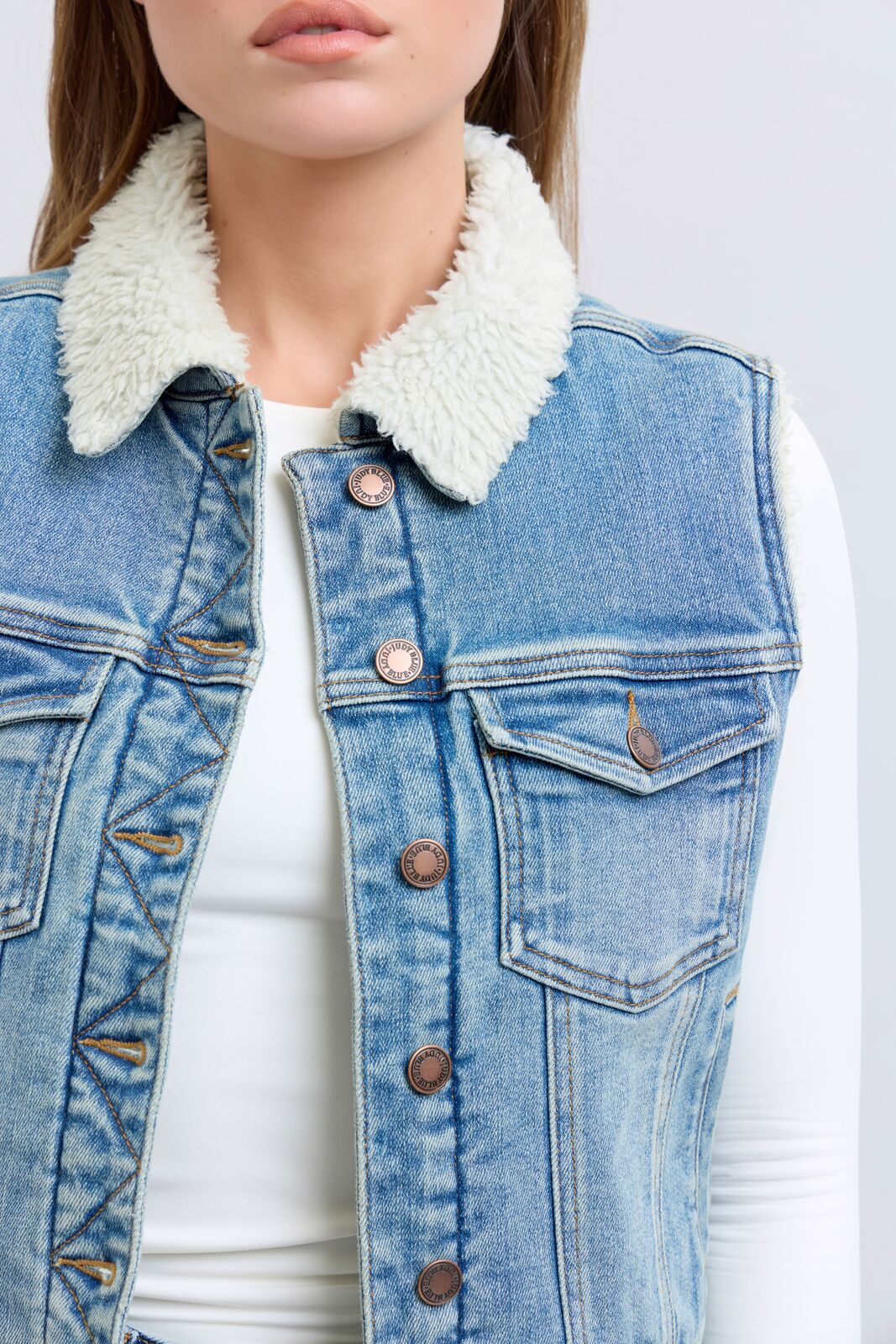 Judy Blue Lined Vest