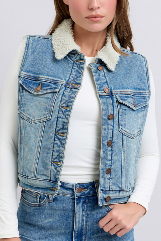 Judy Blue Lined Vest