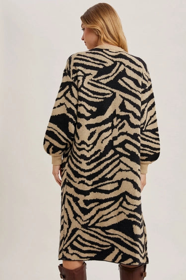 Animal Print Cardigan