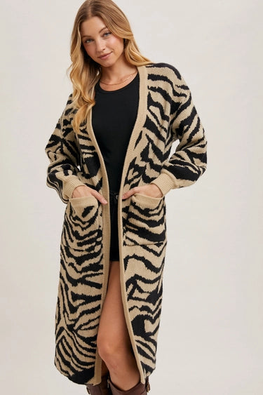 Animal Print Cardigan