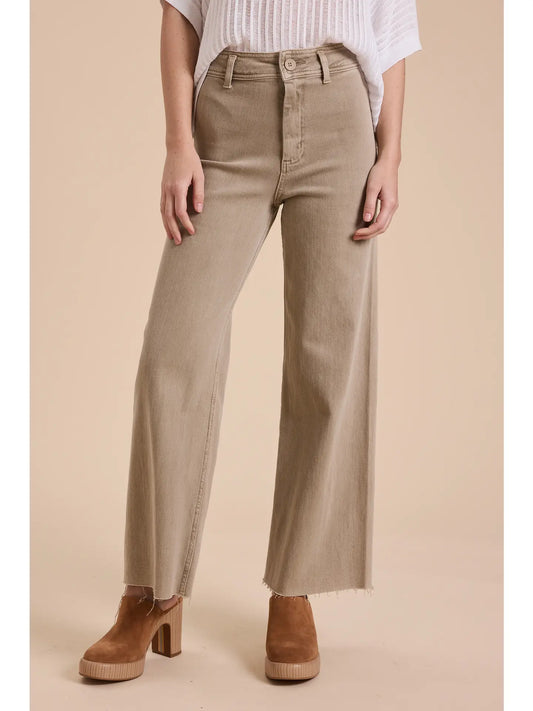 Stone Wide Leg Jean