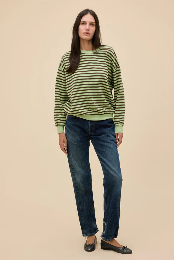 Stripe Terry Sweatshirt