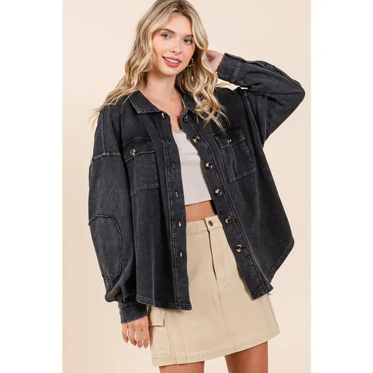 Burn Wash Button Up
