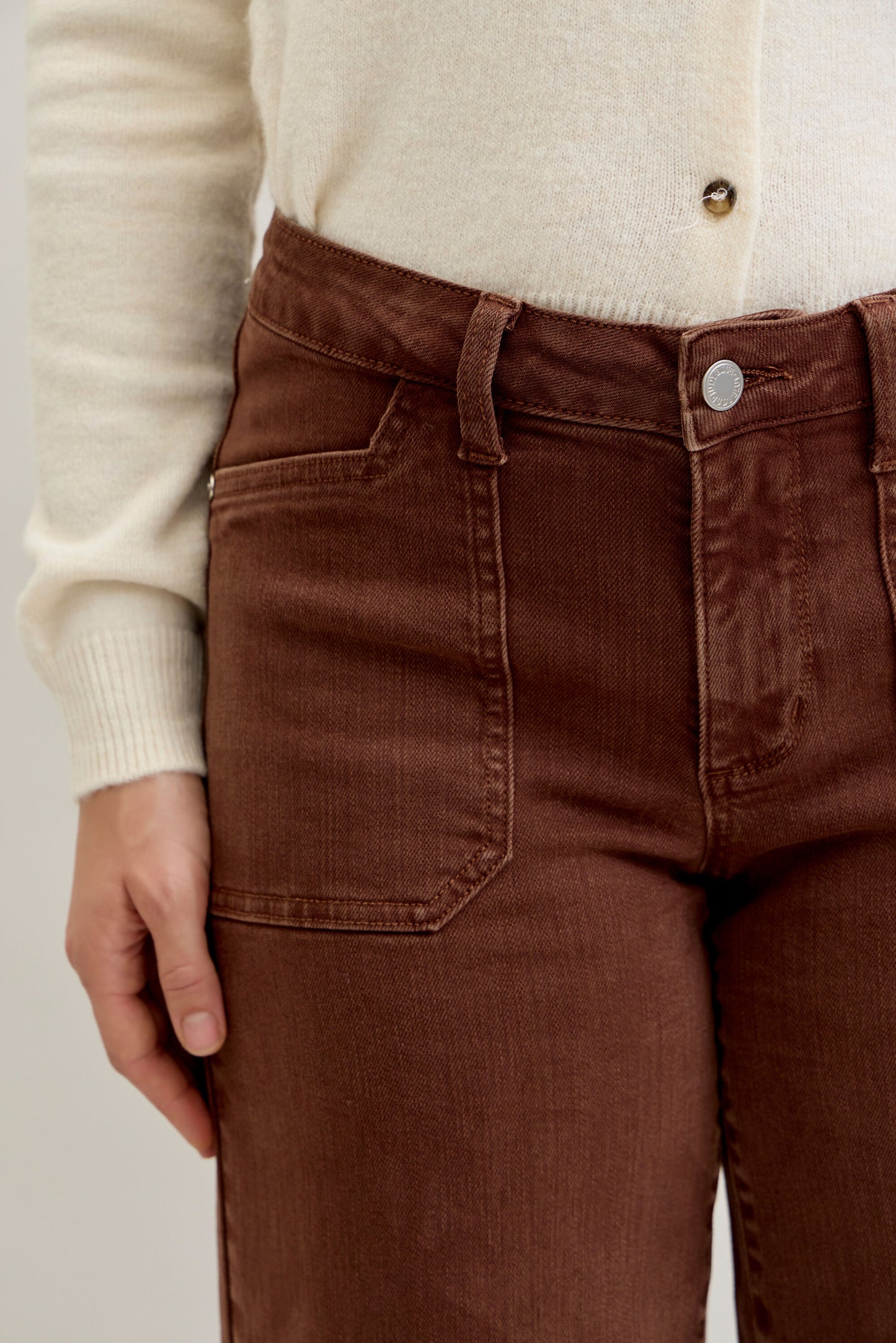Brown Crop Judy Blue