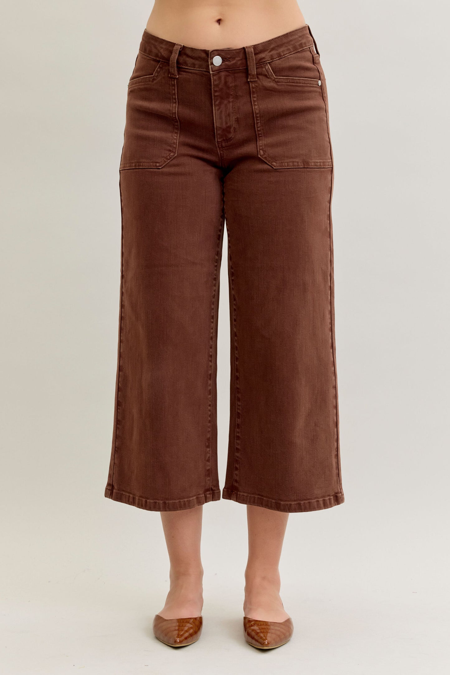 Brown Crop Judy Blue