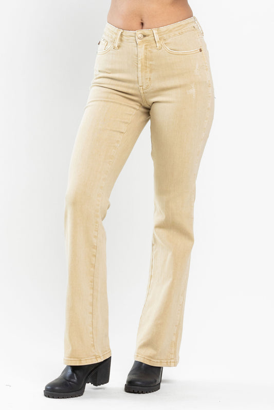 Khaki Boot Cut Jean