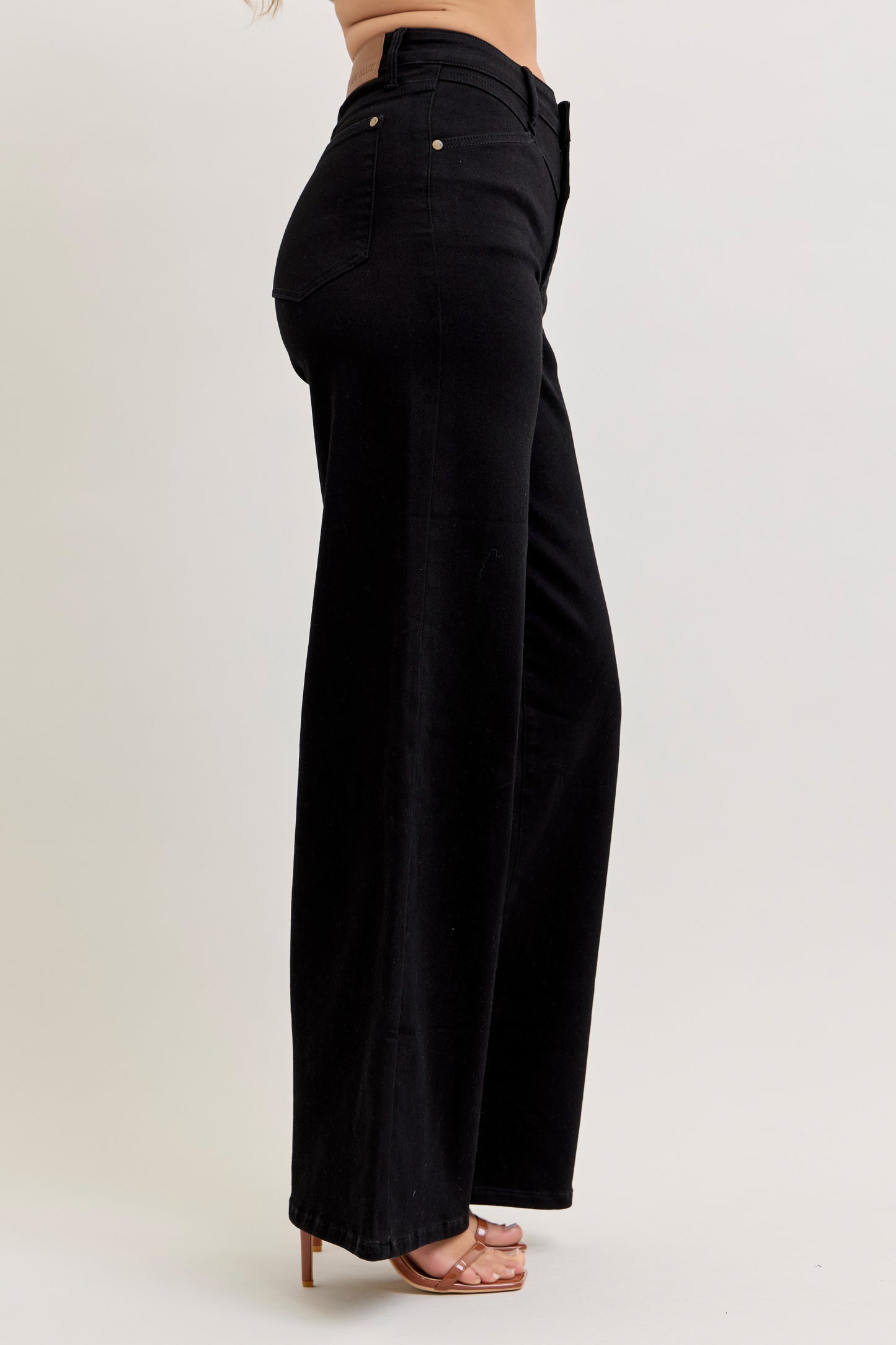 Black Wide Leg w/ Yoke