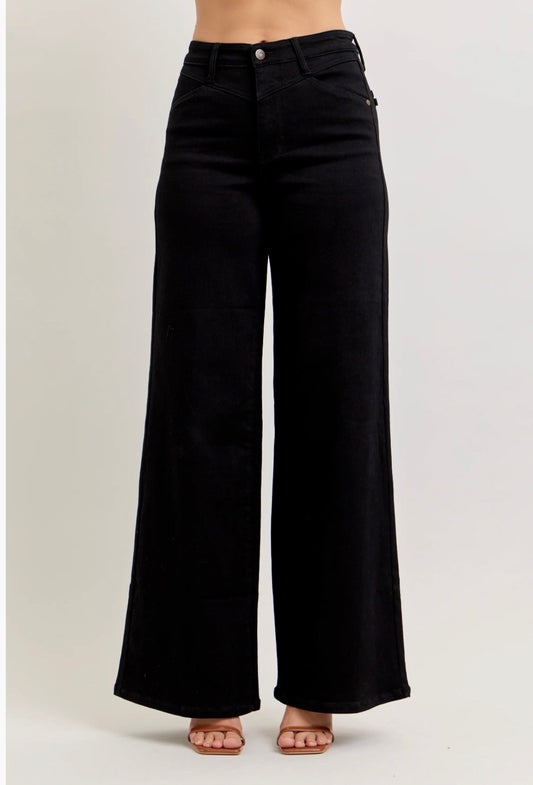 Black Wide Leg w/ Yoke