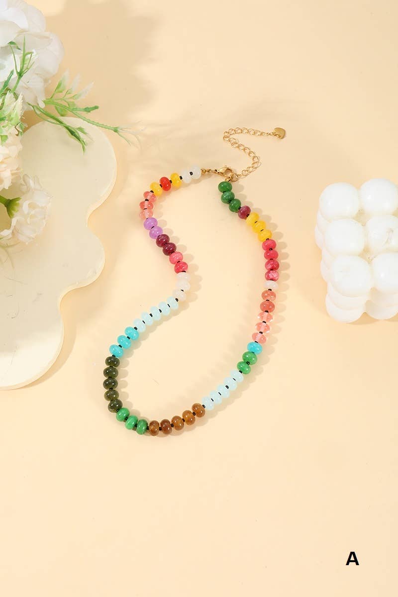 Agate Gemstone Necklace