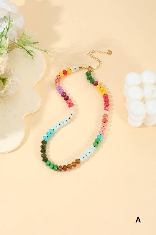 Agate Gemstone Necklace