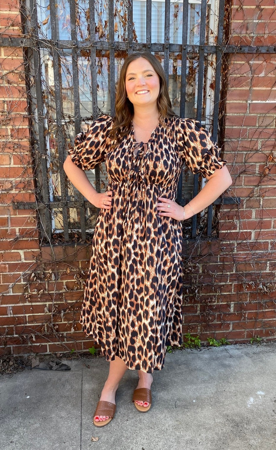 Leopard Tie Dress