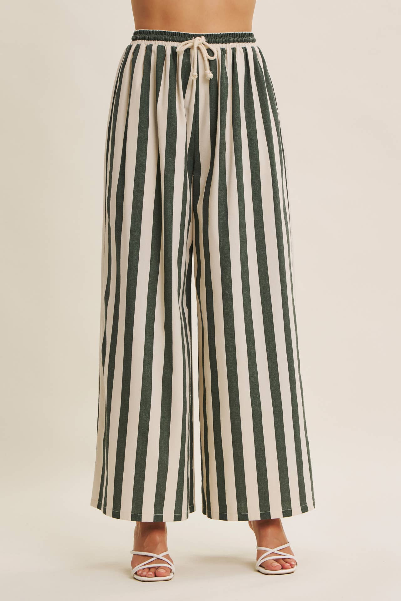 MODERN STRIPE LINEN PANTS