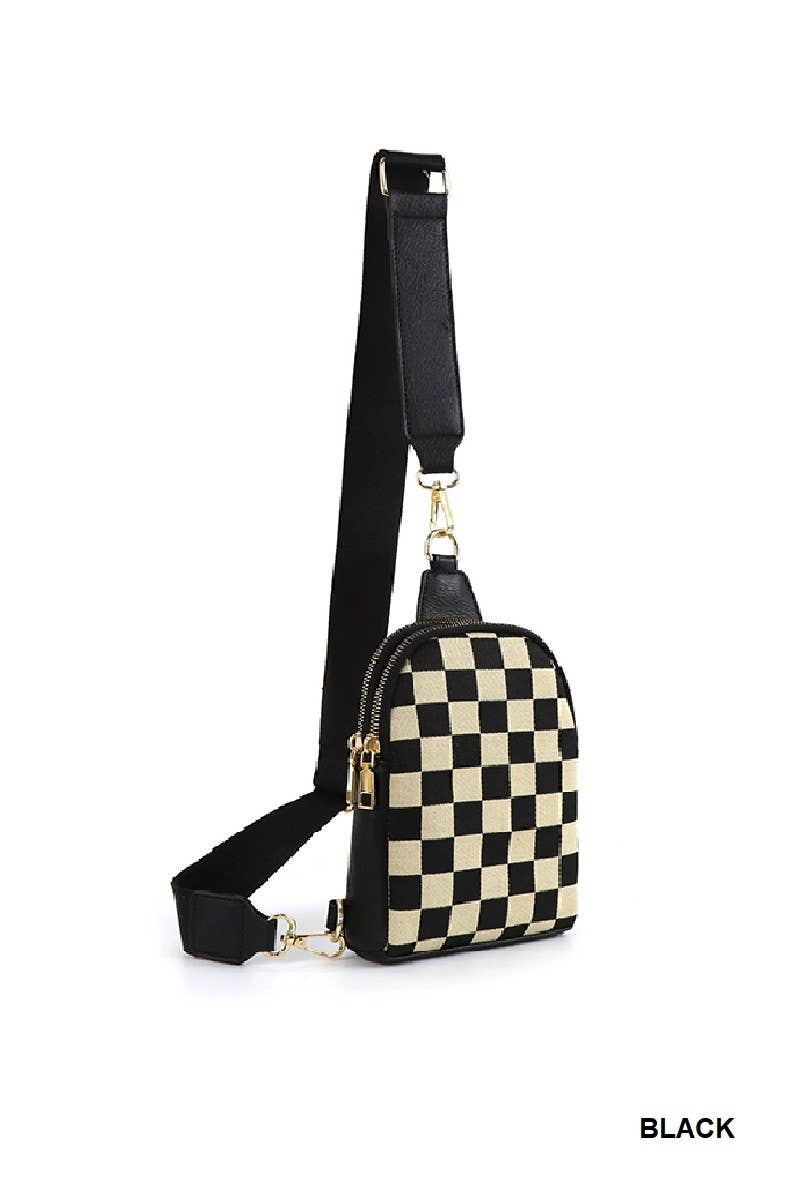 Checkered Crossbody