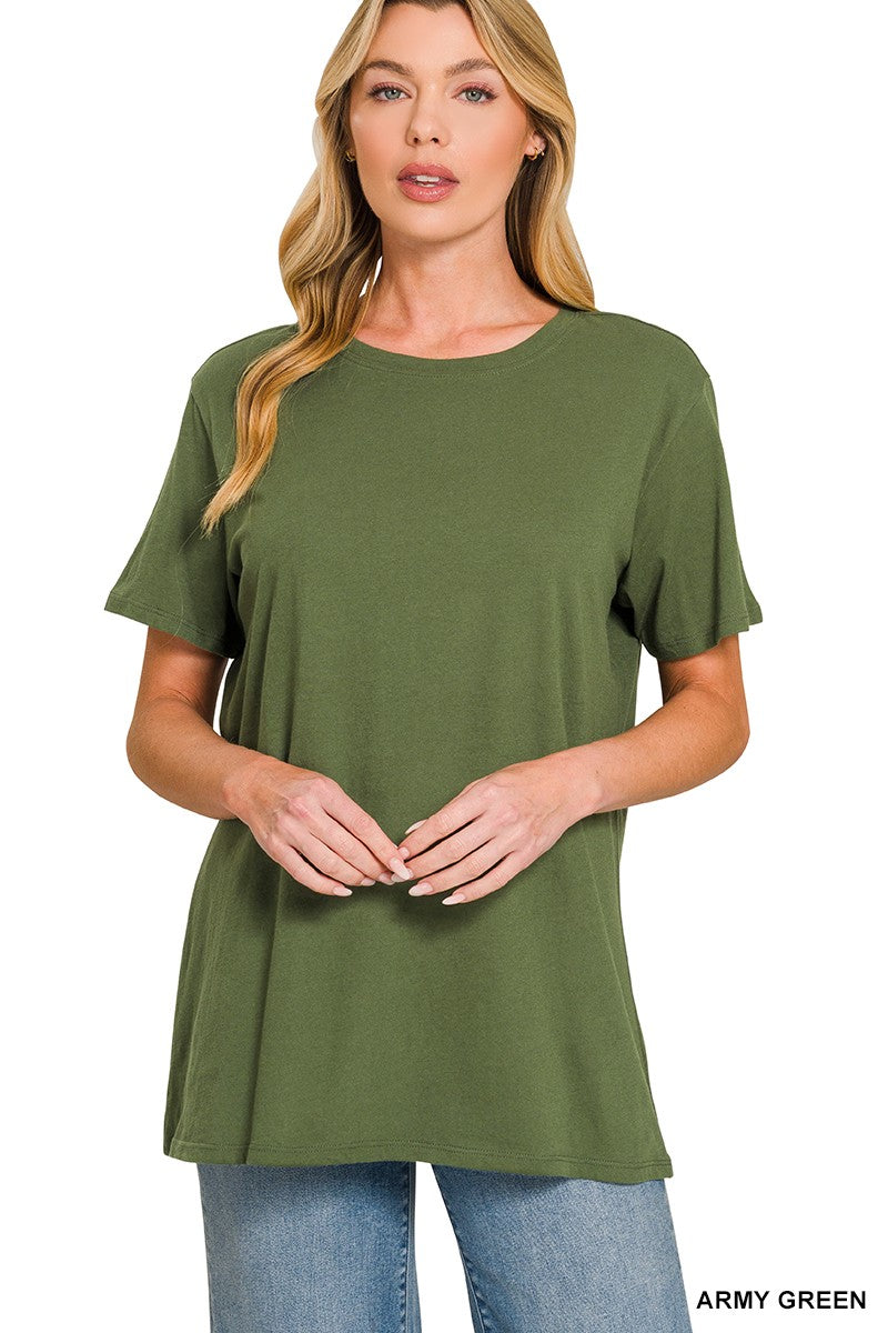 Boyfriend Round Neck Tee