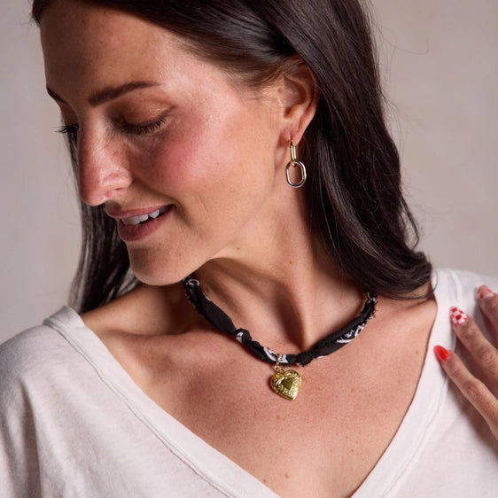 Bandana Charm Necklace