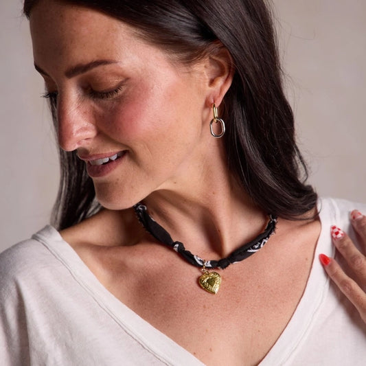 Bandana Charm Necklace