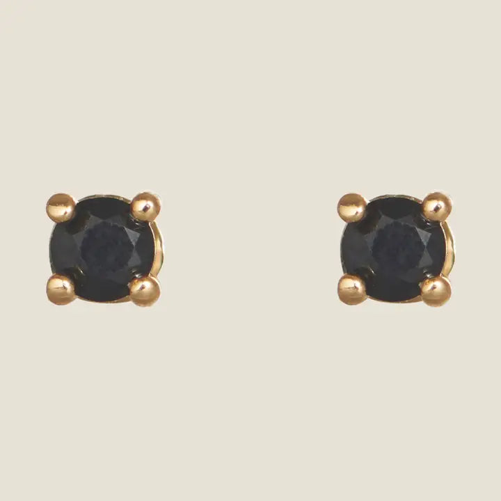 Black Crystal Studs