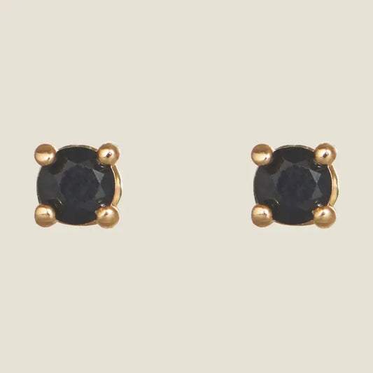 Black Crystal Studs