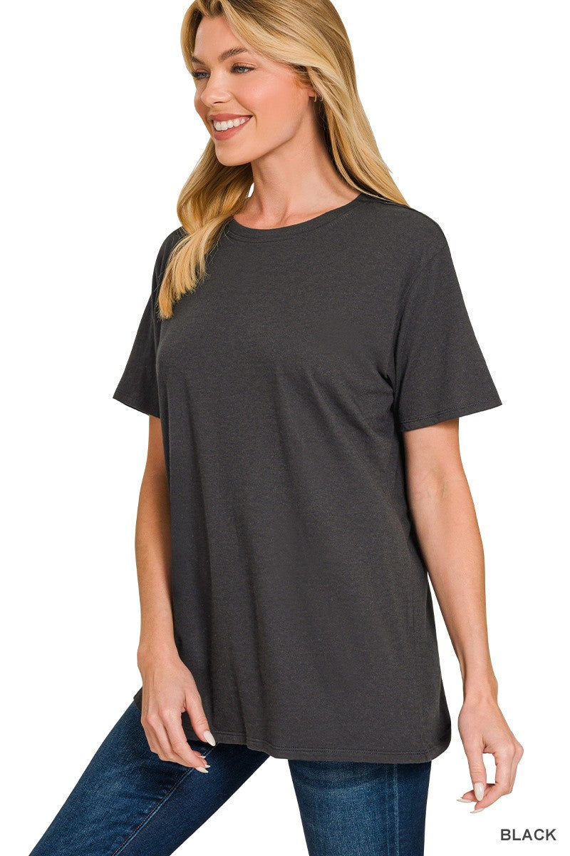 Boyfriend Round Neck Tee