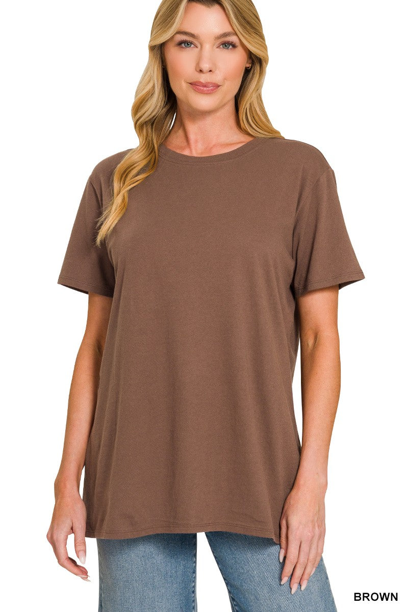 Boyfriend Round Neck Tee