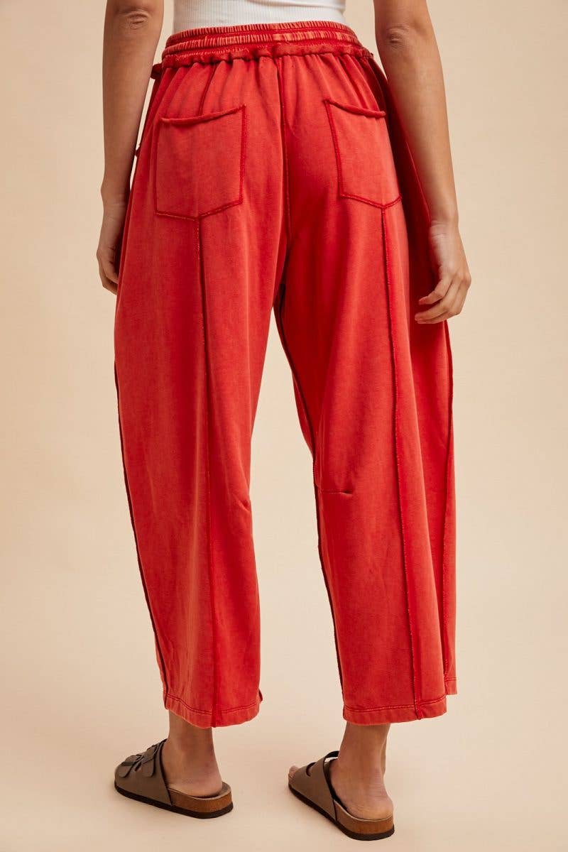 Mineral Wash Barrel Pants