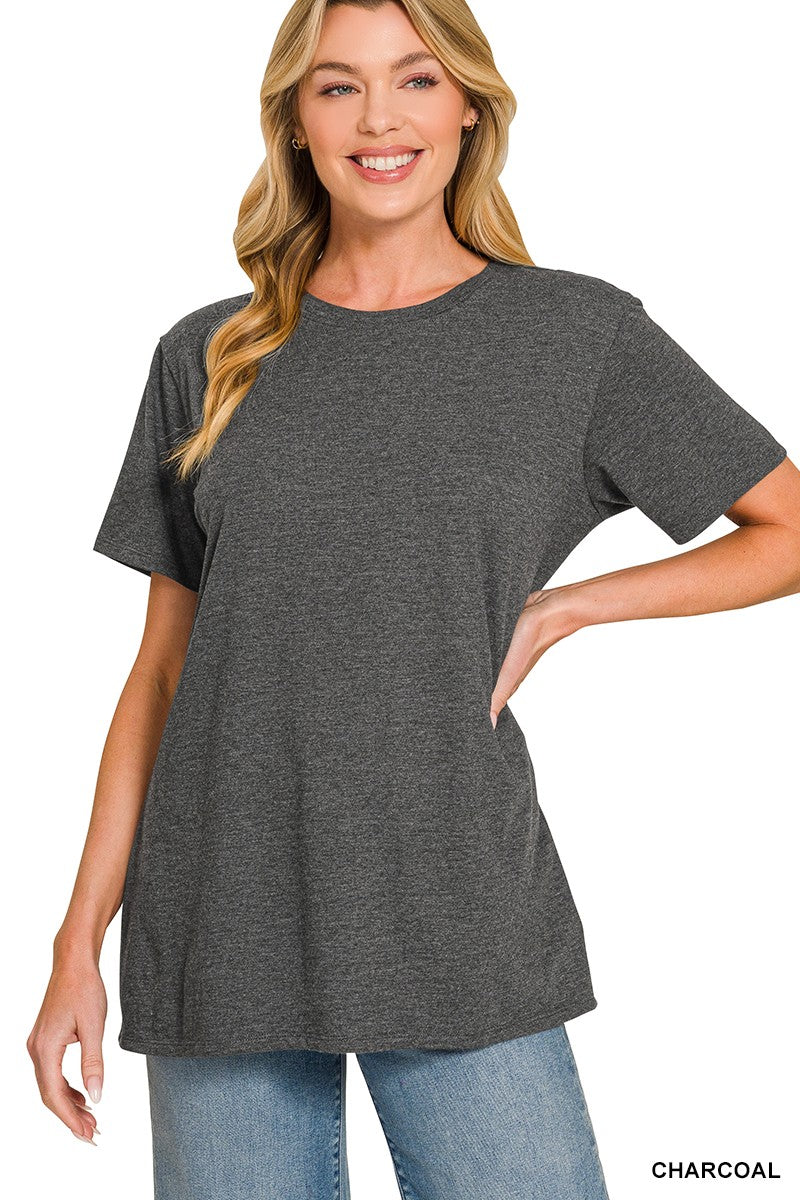 Boyfriend Round Neck Tee