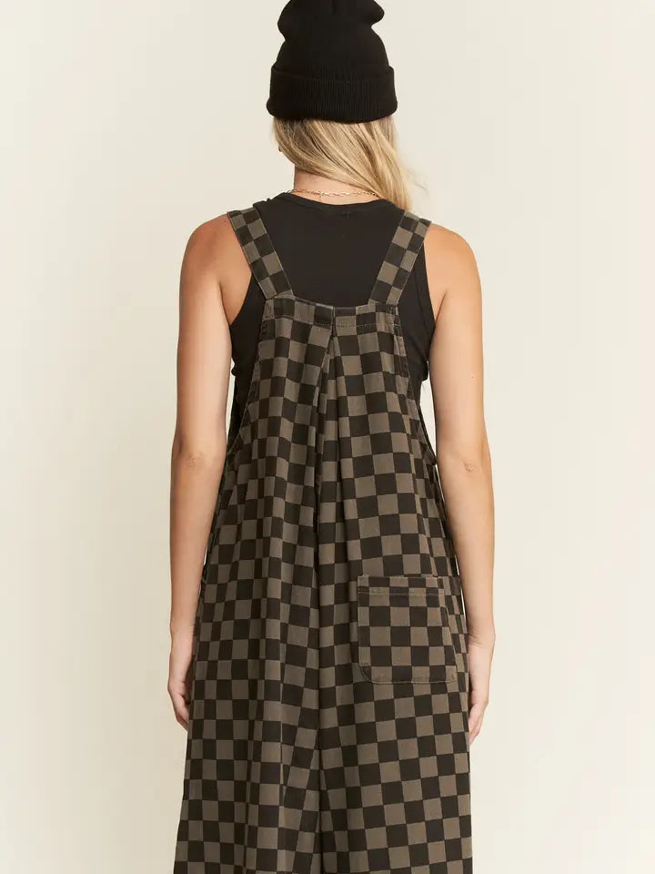 Checkered Overalls