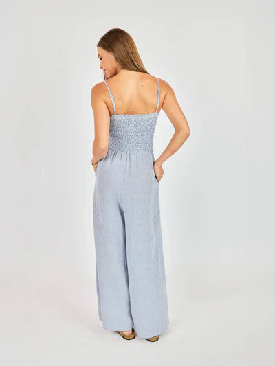 Garden Sun Smocked Jumpsuit