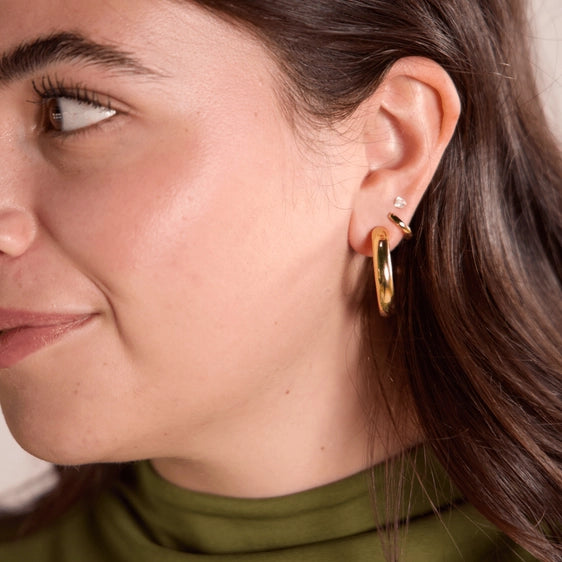 Gold Statement Hoops