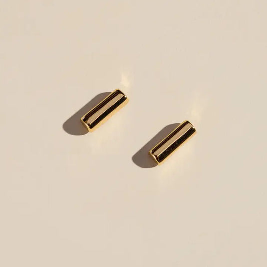 Gold Bar Studs