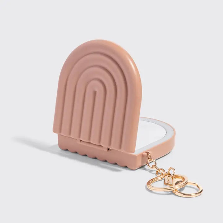 Compact Mirror Keychain