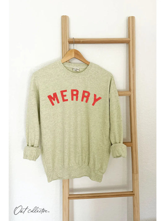 Lime Merry Sweatshirt