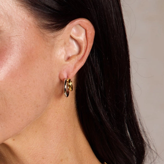 Mixed Metal Hoops