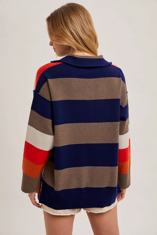 Multi Color Half Zip