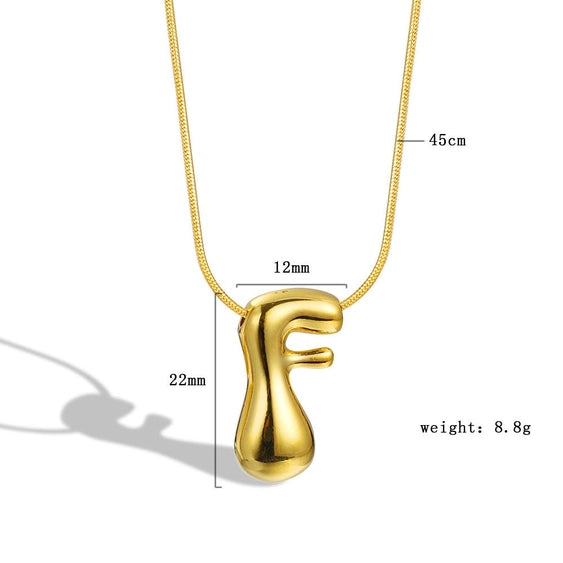 Bubble Letter Necklace