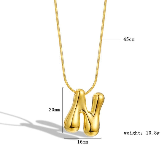 Bubble Letter Necklace