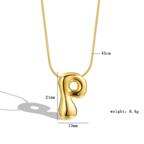 Bubble Letter Necklace