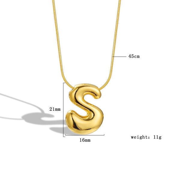 Bubble Letter Necklace
