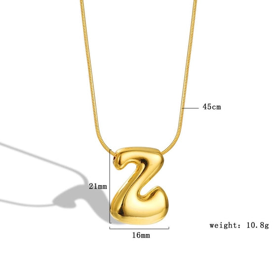 Bubble Letter Necklace