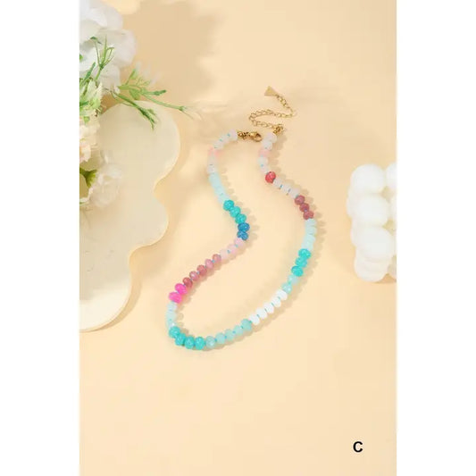 Trendy Gemstone Necklace