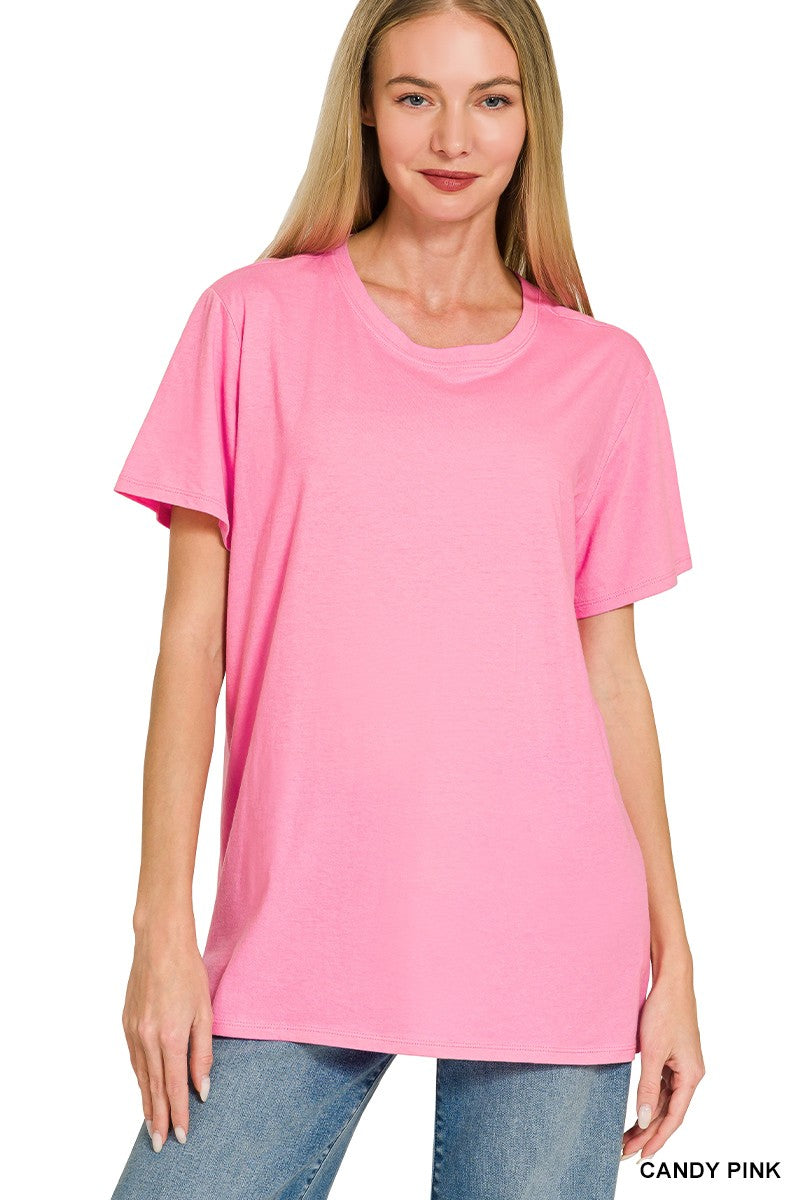 Boyfriend Round Neck Tee