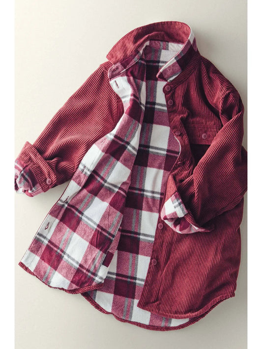 Plaid Lined Corduroy