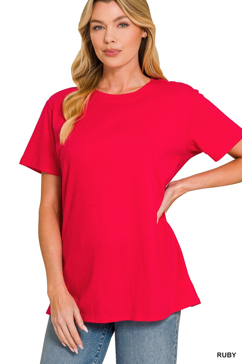 Boyfriend Round Neck Tee
