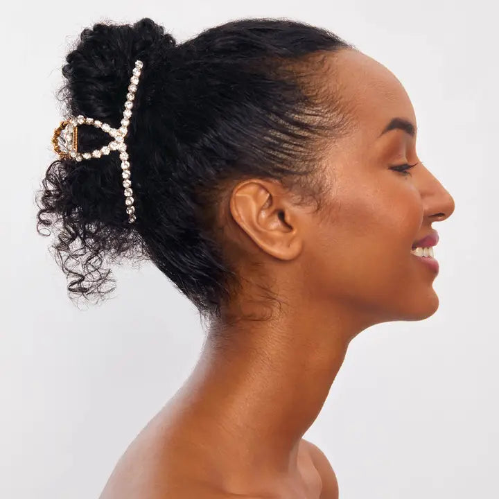 Rhinestone claw clip