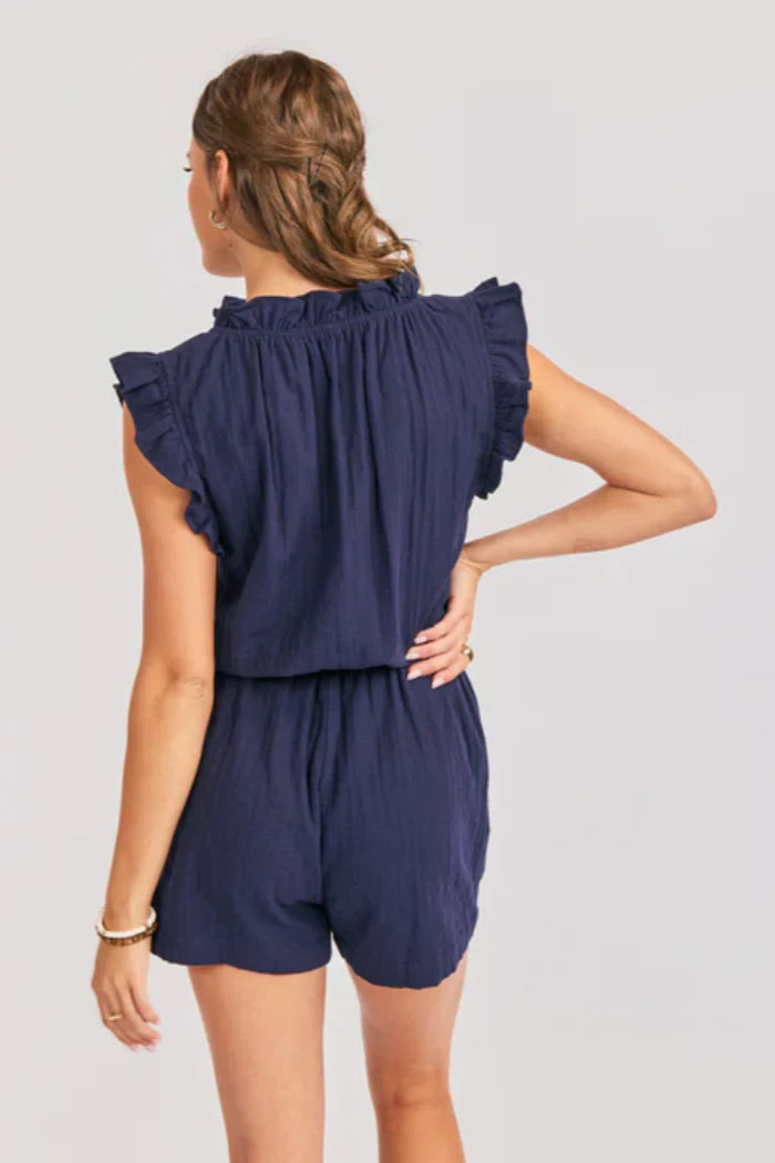 Lilah Ruffle Sleeve Romper