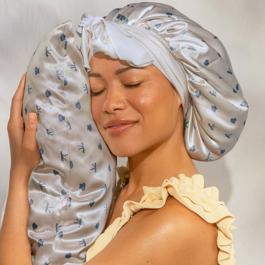 Oversized Satin Bonnet