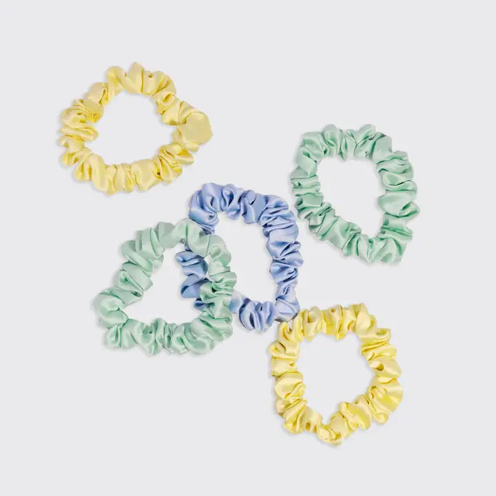 Pastel Satin Scrunchies
